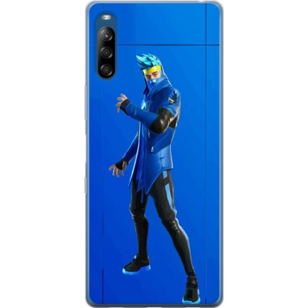 Sony Xperia L4 Gennemsigtig cover Fortnite - Ninja Blue