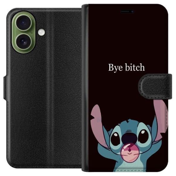 Kompatibelt Plånboksfodral till Apple iPhone 17 Bye bitch, Stitch
