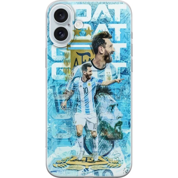 Apple iPhone 16 Plus Läpinäkyvä kuori Messi