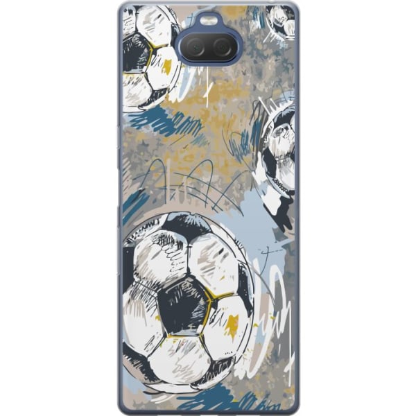 Sony Xperia 10 Plus Gjennomsiktig deksel Fotball