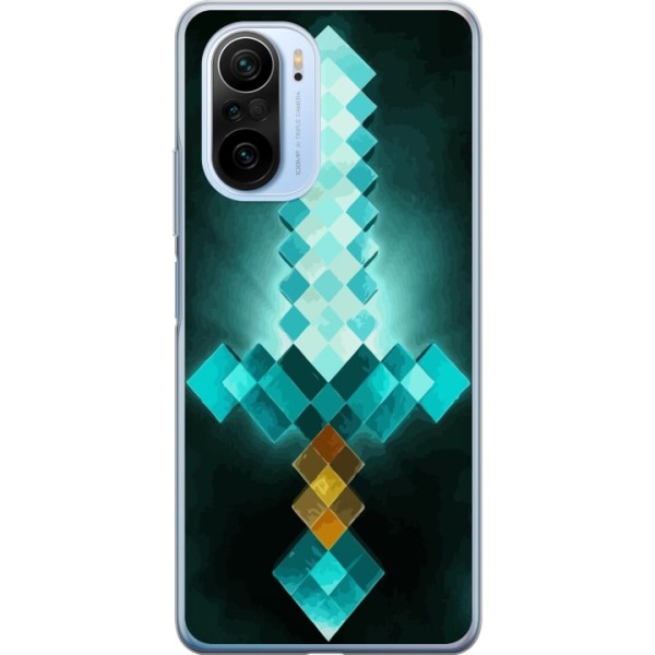 Xiaomi Mi 11i Läpinäkyvä kuori Minecraft miekka