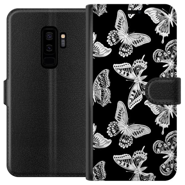 Kompatibel Tegnebogsetui til Samsung Galaxy S9+ Sommerfugl
