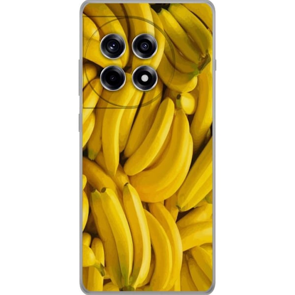 OnePlus 12R Genomskinligt Skal Banana Pattern – lekfullt mönster med gula bananer