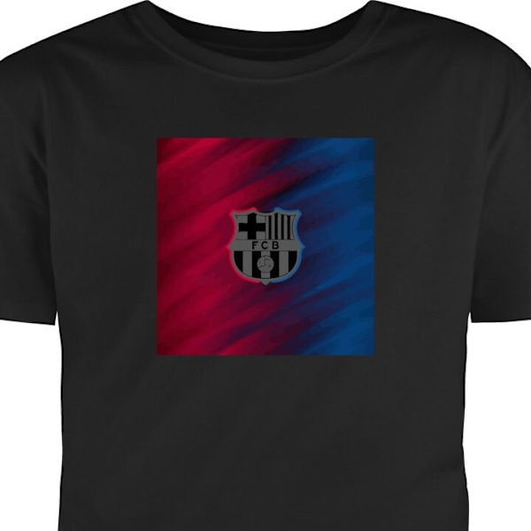 Børne T-shirt | Behagelig T-shirt til Børn FC Barcelona sort 5-6 År