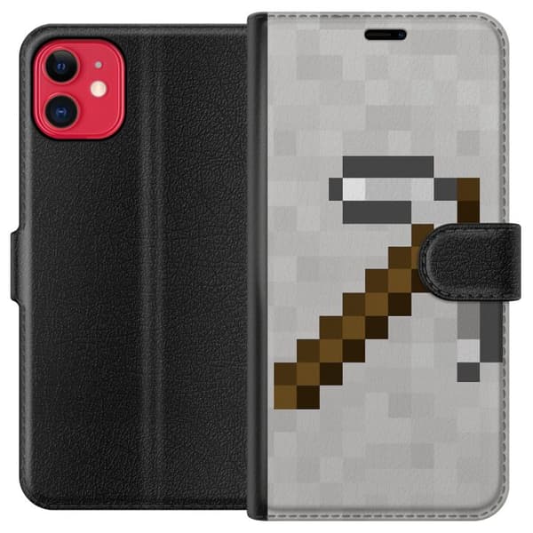 Kompatibel Tegnebogsetui til Apple iPhone 11 Minecraft Værktøjer