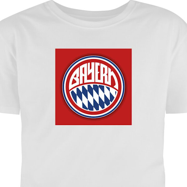 Børne T-shirt | Behagelig T-shirt til Børn FC Bayern Munich hvid 7-8 År