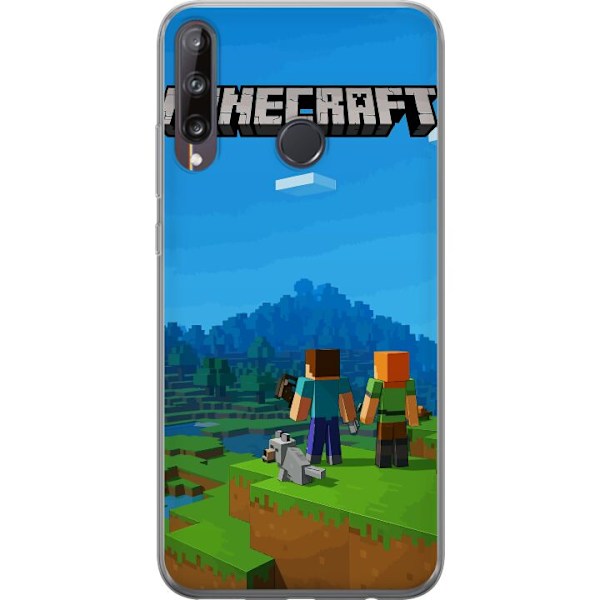 Huawei P40 lite E Läpinäkyvä kuori Minecraft Key Art