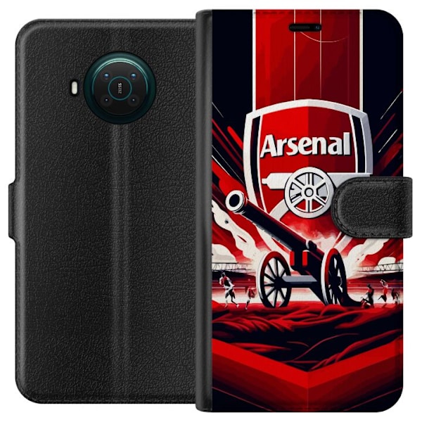 Nokia X10 Lompakkokotelo Arsenal