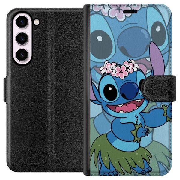 Samsung Galaxy S23+ Tegnebogsetui Stitch under Stjernerne - Magisk Anime-stil