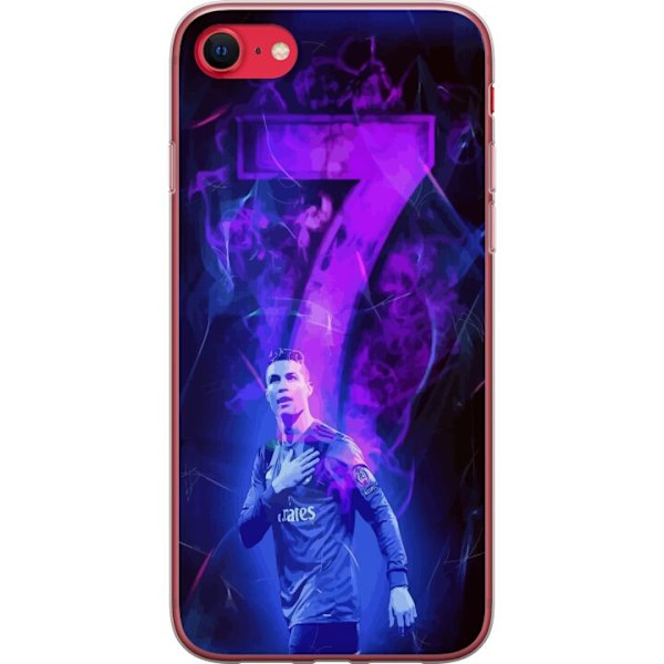 Apple iPhone 8 Gennemsigtig cover Ronaldo 7 - Fodboldlegende i