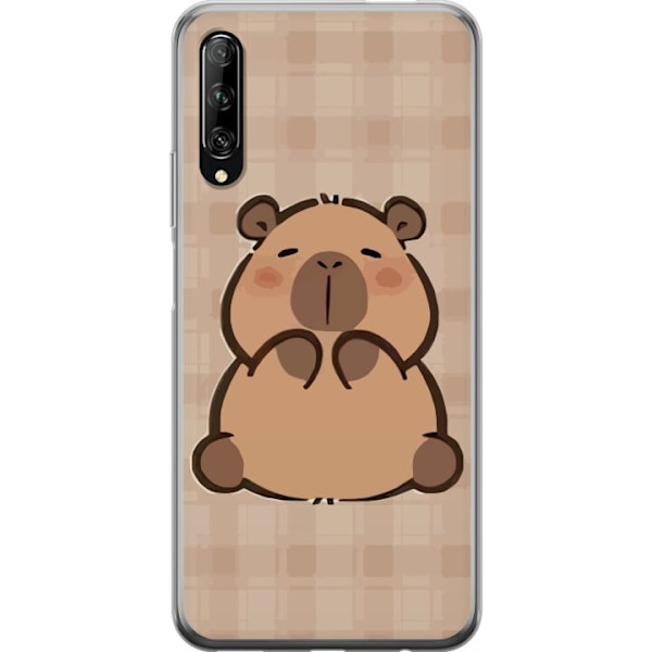 Huawei P smart Pro 2019 Läpinäkyvä kuori Mobilskal kawaii capybara flera figurer japansk stil