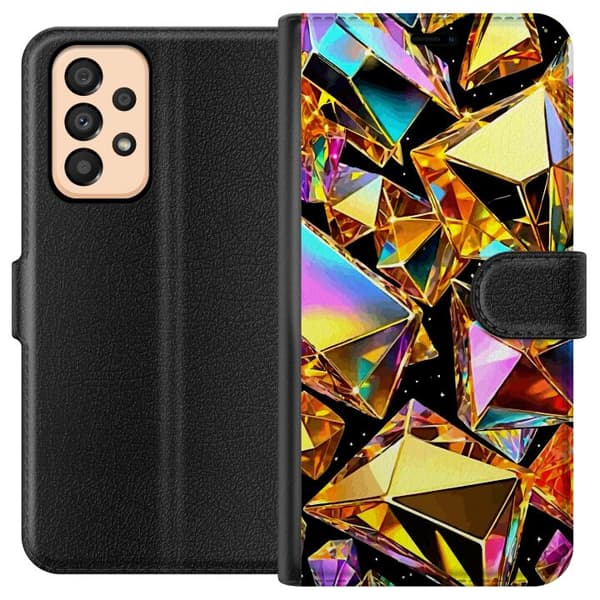 Kompatibelt Plånboksfodral till Samsung Galaxy A33 5G 3D Guld