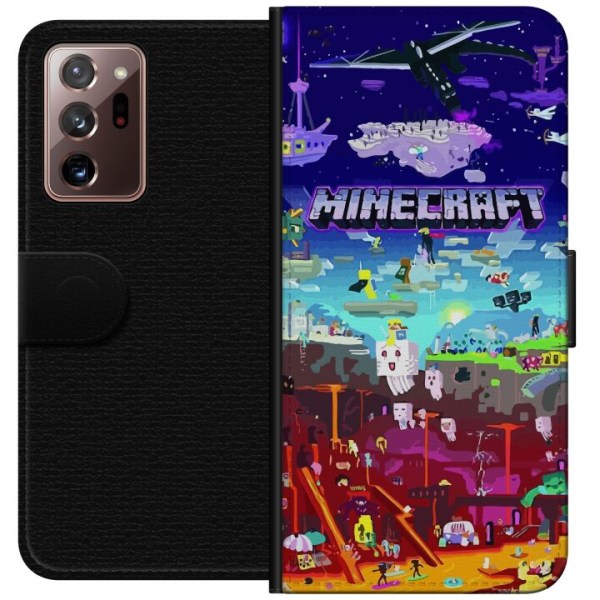 Samsung Galaxy Note20 Ultra Lompakkokotelo Minecraft