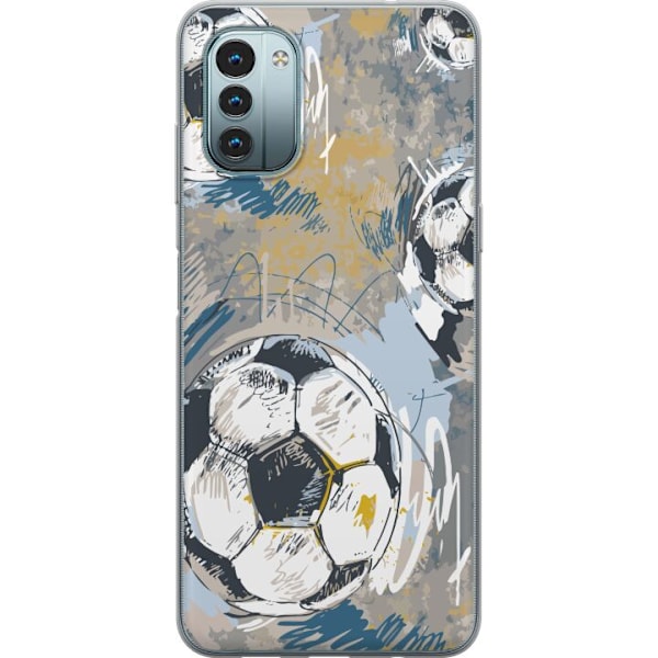 Nokia G11 Genomskinligt Skal Fotboll