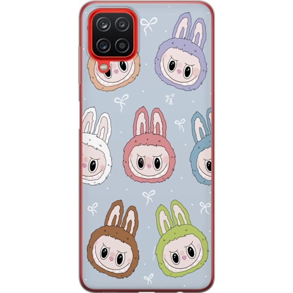 Samsung Galaxy A12 Genomskinligt Skal Labubu Star Pattern –