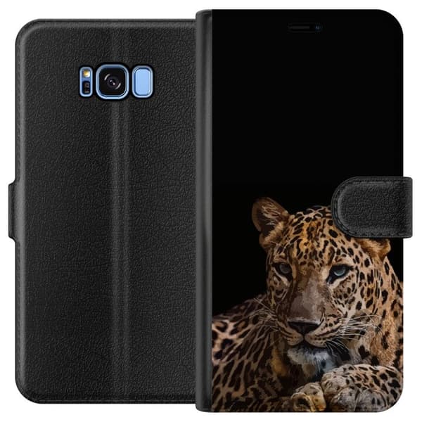 Kompatibelt Plånboksfodral till Samsung Galaxy S8 Leopard