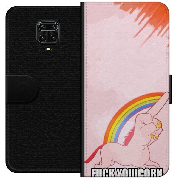 Xiaomi Redmi Note 9 Pro Plånboksfodral Fuck Unicorn