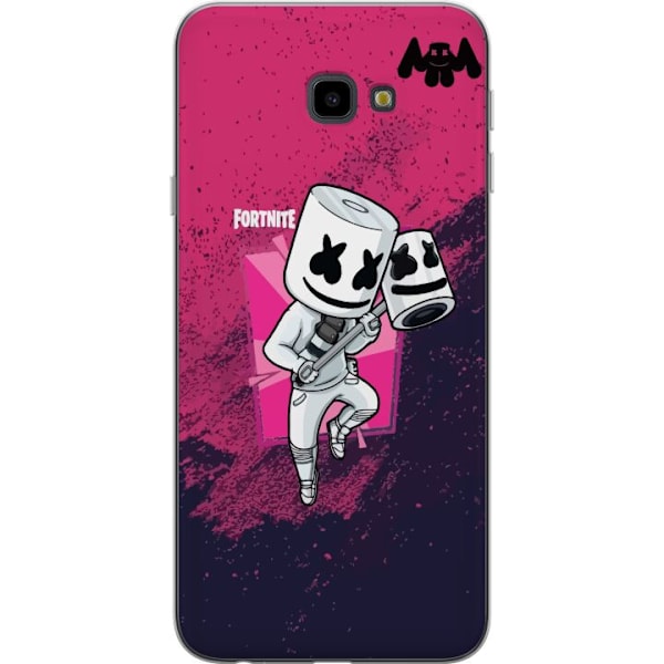 Samsung Galaxy J4+ Genomskinligt Skal Marshmello Fortnite Skin