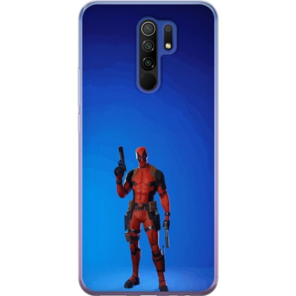 Xiaomi Redmi 9 Gennemsigtig cover Fortnite - Spider-Man