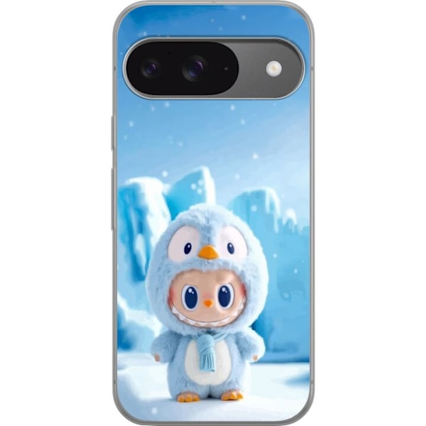 Google Pixel 9 Pro Läpinäkyvä kuori musta ritari fortnite
