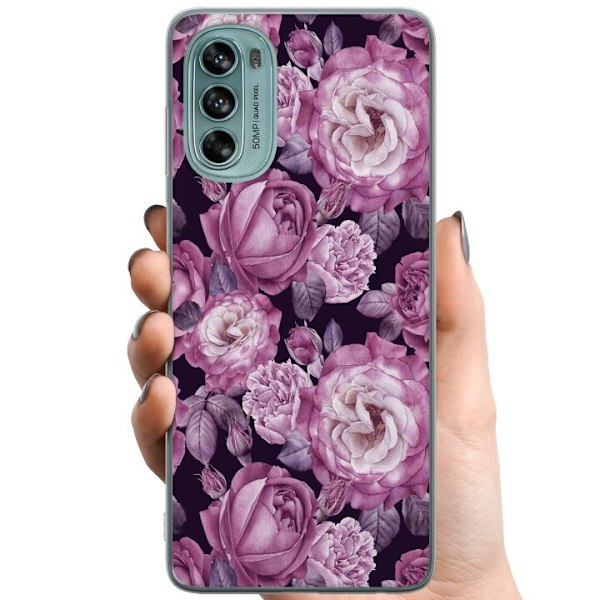 Motorola Moto G62 5G TPU Matkapuhelimen kuori Kukat