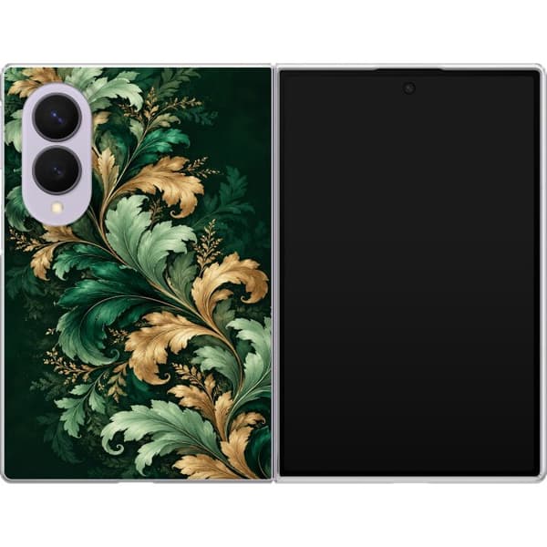 Kompatibelt Mobildeksel til Samsung Galaxy Z Fold8 Grønt bladverk grønn