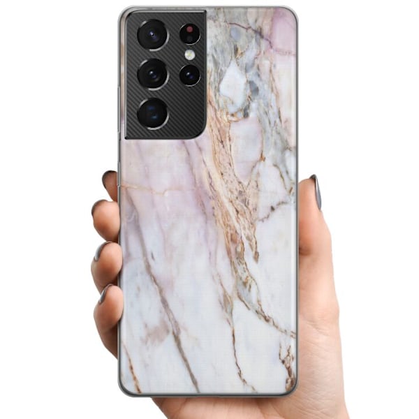 Samsung Galaxy S21 Ultra 5G TPU Matkapuhelimen kuori Marmori