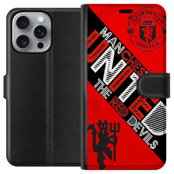 Apple iPhone 16 Pro Max Lommeboketui Manchester United FC