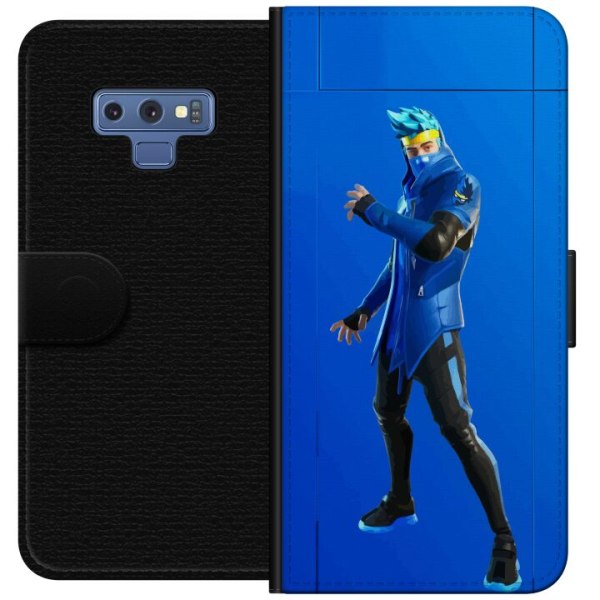 Samsung Galaxy Note9 Lompakkokotelo Fortnite - Ninja Blue