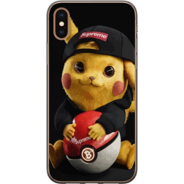 Apple iPhone X Läpinäkyvä kuori Pikachu Supreme