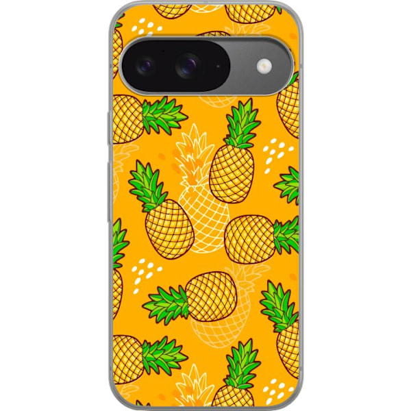 Google Pixel 9 Läpinäkyvä kuori Ananas