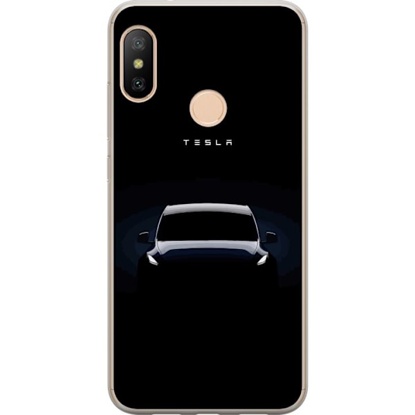 Xiaomi Redmi 6 Pro Läpinäkyvä kuori Tesla