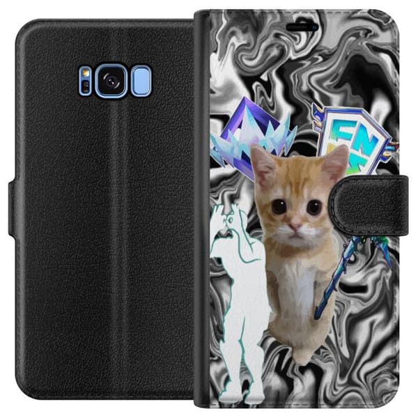 Kompatibelt Plånboksfodral till Samsung Galaxy S8 Katt