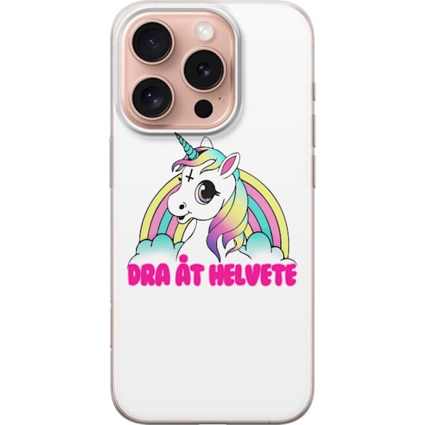 Apple iPhone 16 Pro Gennemsigtig cover Unicorn