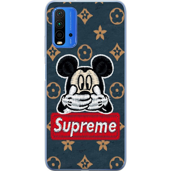 Xiaomi Redmi Note 9 4G Läpinäkyvä kuori OOPS mickey