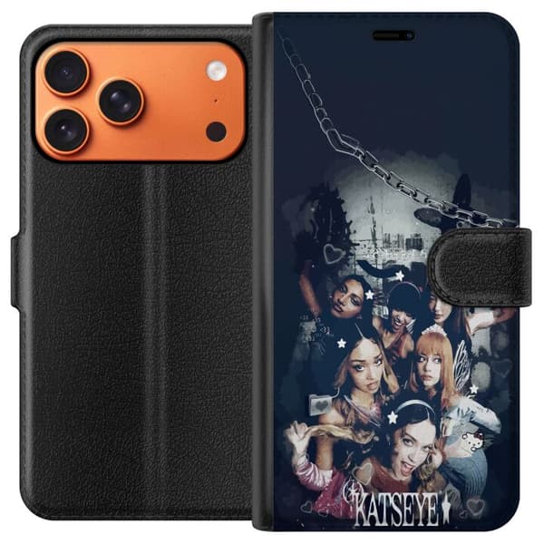 Kompatibelt Plånboksfodral till Apple iPhone 17 Pro Max KATSEYE svart