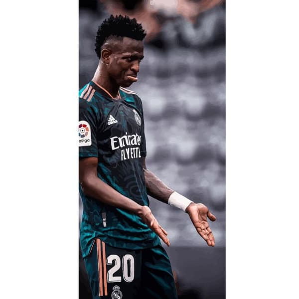 Kompatibel Tegnebogsetui til Apple iPhone 13 Pro Vinícius Júnior Fodbold Brasilien Real