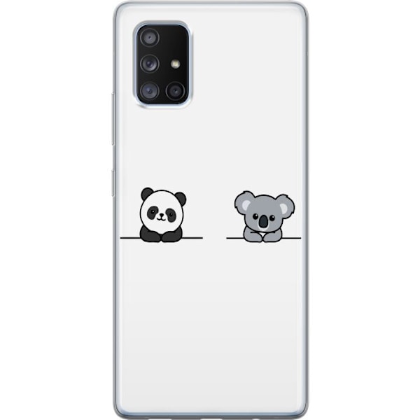 Samsung Galaxy A71 5G Gjennomsiktig deksel Panda Koala