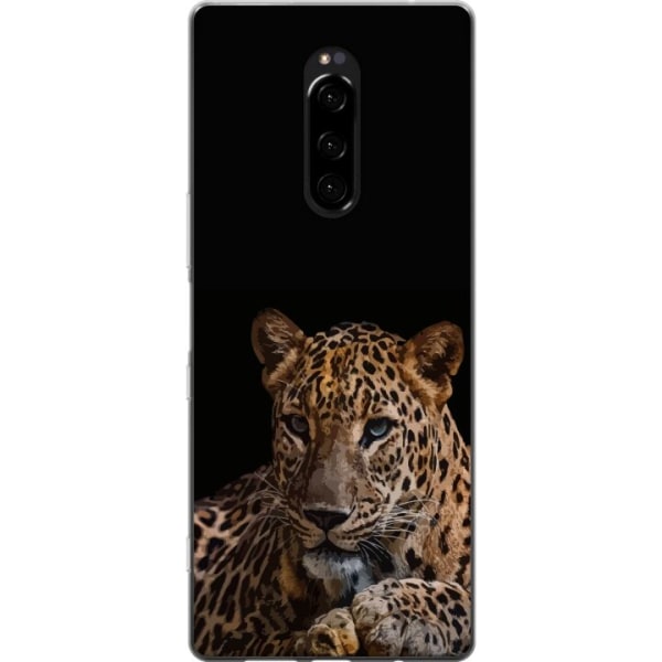 Sony Xperia 1 Gjennomsiktig deksel Leopard