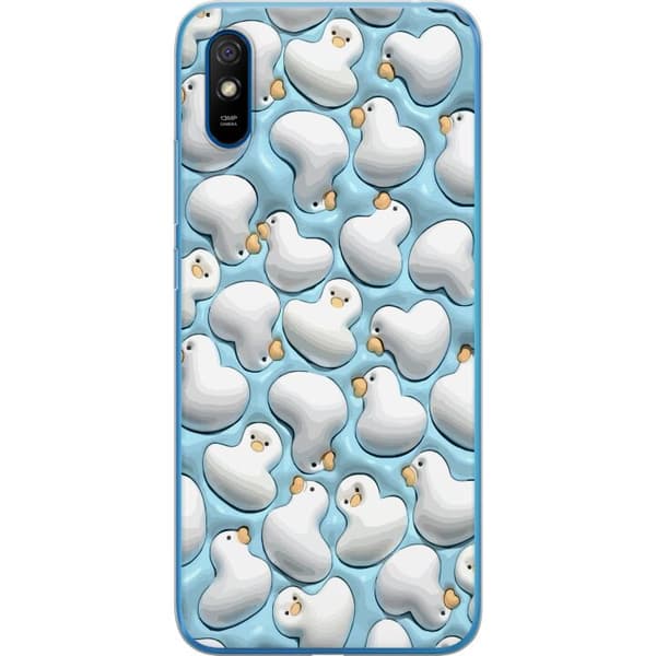 Kompatibel Mobilcover til Xiaomi Redmi 9A Boblende Ænder Blå