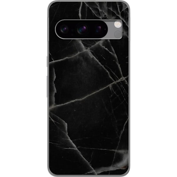 Google Pixel 8 Pro Läpinäkyvä kuori Musta marmori