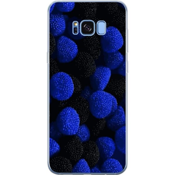 Samsung Galaxy S8 Läpinäkyvä kuori Sinisitä karkkipaloja