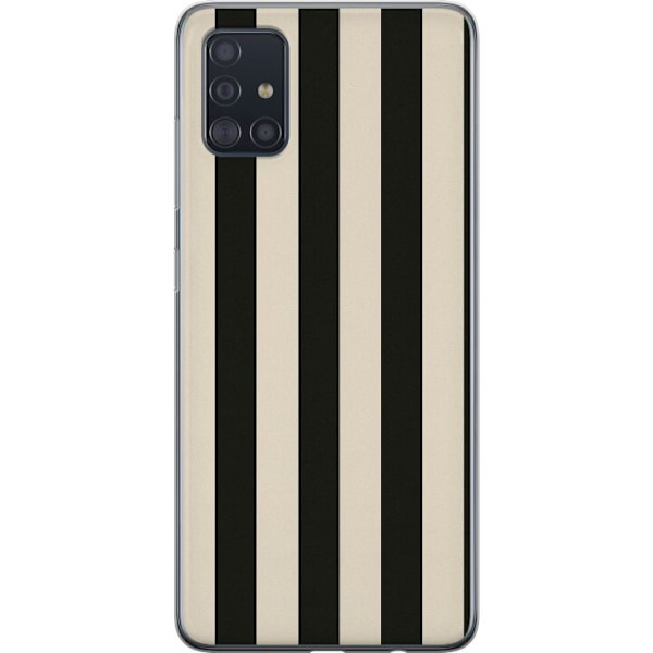 Samsung Galaxy A51 Genomskinligt Skal Line Flow