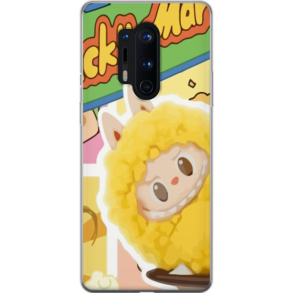OnePlus 8 Pro Läpinäkyvä kuori Labubu Wacky Mart Pop Mart -sarjan keräilyfiguuri Söpö Muotoilu Suosittu Teemalelu Sarja Luova Taidelelu