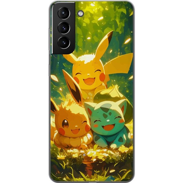 Samsung Galaxy S21+ 5G Gennemsigtig cover Pixelmonster spilles