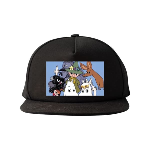 Snapback-lue svart one size