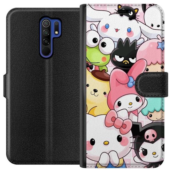 Xiaomi Redmi 9 Lompakkokotelo Kawaii Sanrio Crew