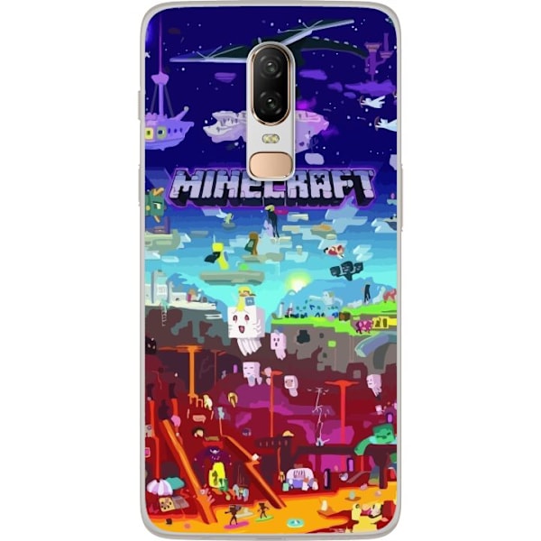 OnePlus 6 Gennemsigtig cover Minecraft