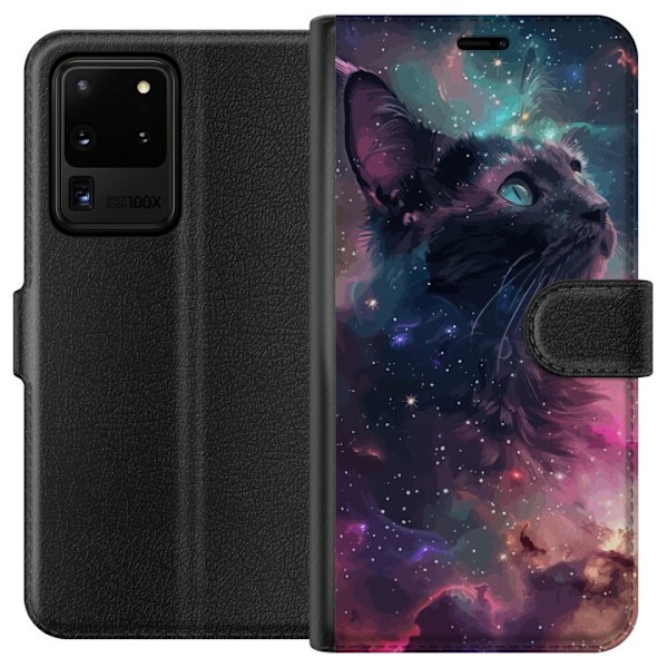 Samsung Galaxy S20 Ultra Plånboksfodral Katten i Galaxen