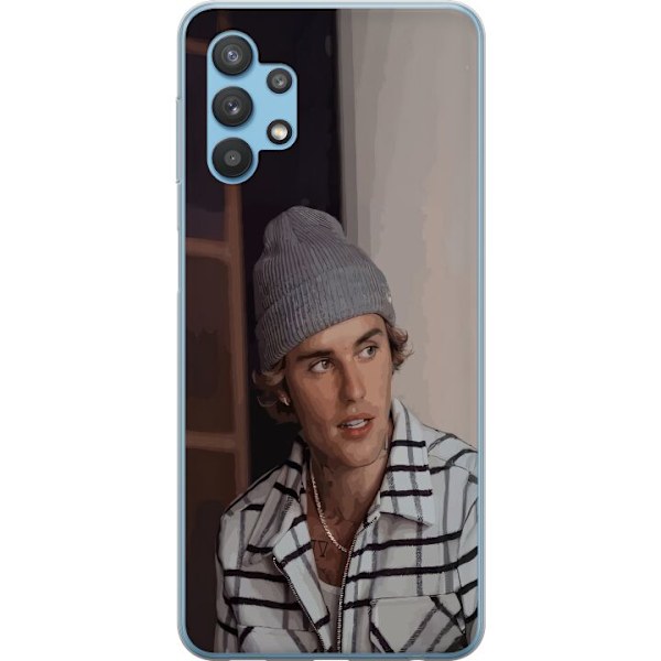 Samsung Galaxy A32 5G Läpinäkyvä kuori Justin Bieber